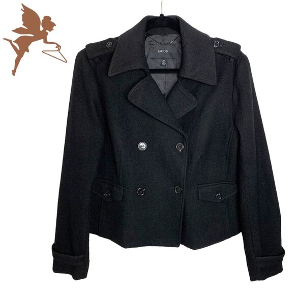 JACOB Double Breasted Short Peacoat - Picture 1 of 6